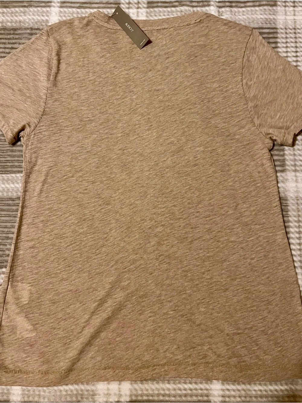 J. Crew Short-Sleeve Crewneck Tee in Tan